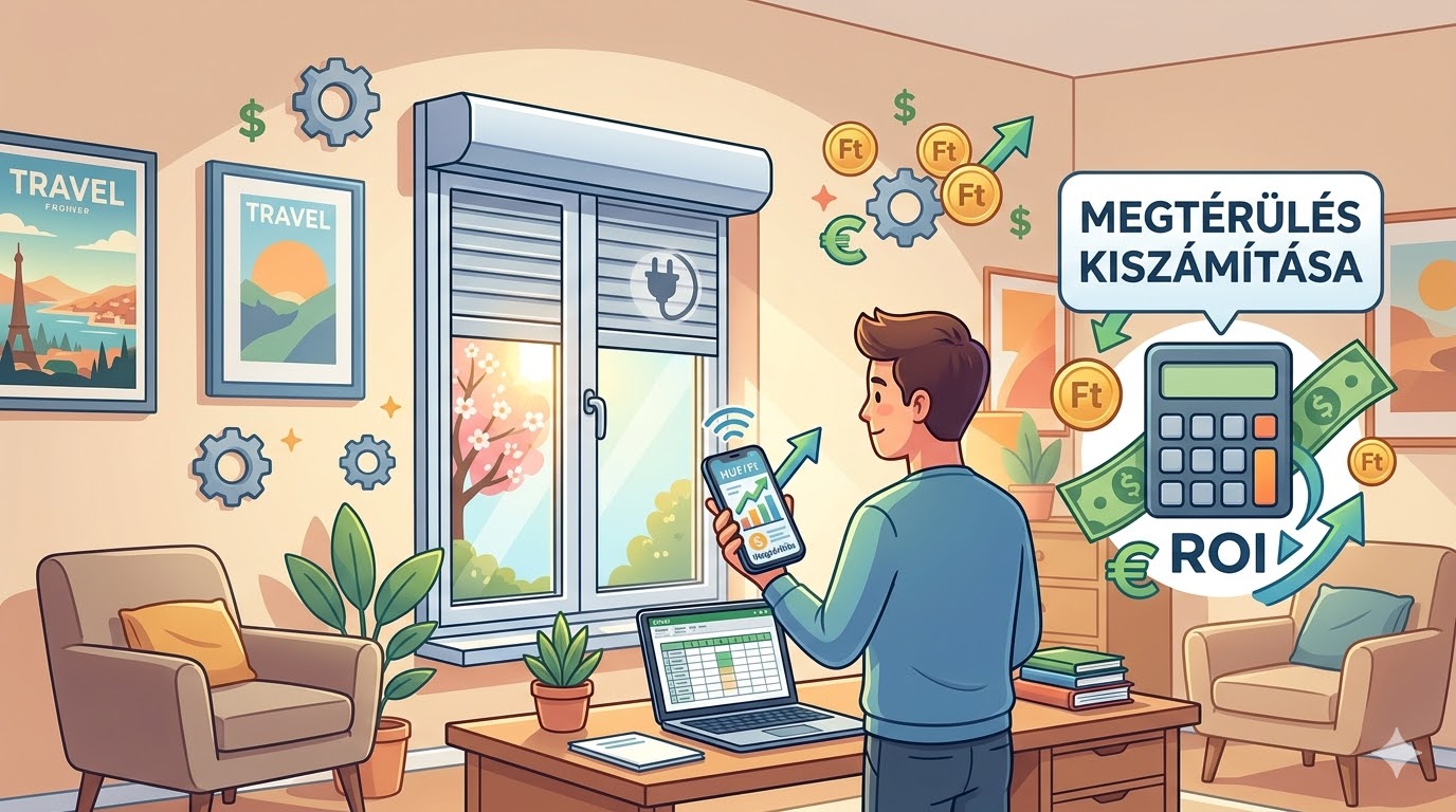 Motoros redőny: megéri a felár? Számítsa ki a megtérülést